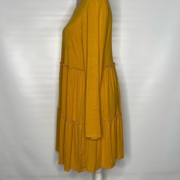 Heimish USA mustard‎ tiered dress. - Picture 6 of 11
